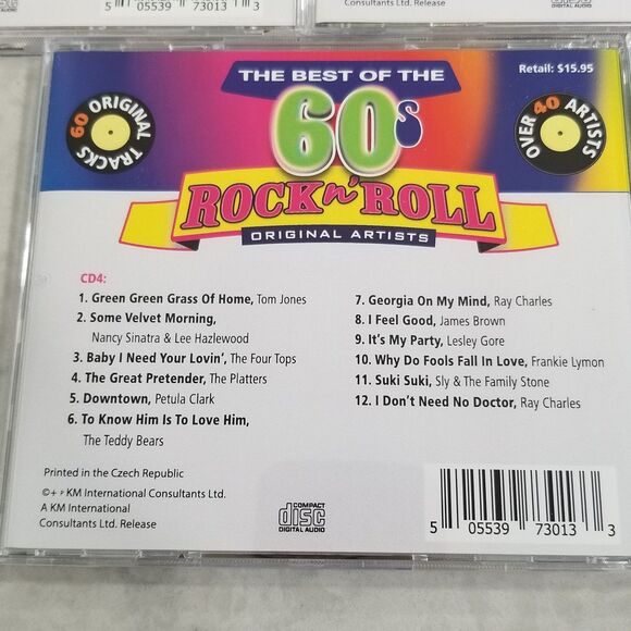 The best of the 60's Rock n' Roll 5 cd box set original artists over 40 artists - Picture 11 of 12